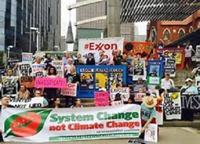 exxon mobile protest